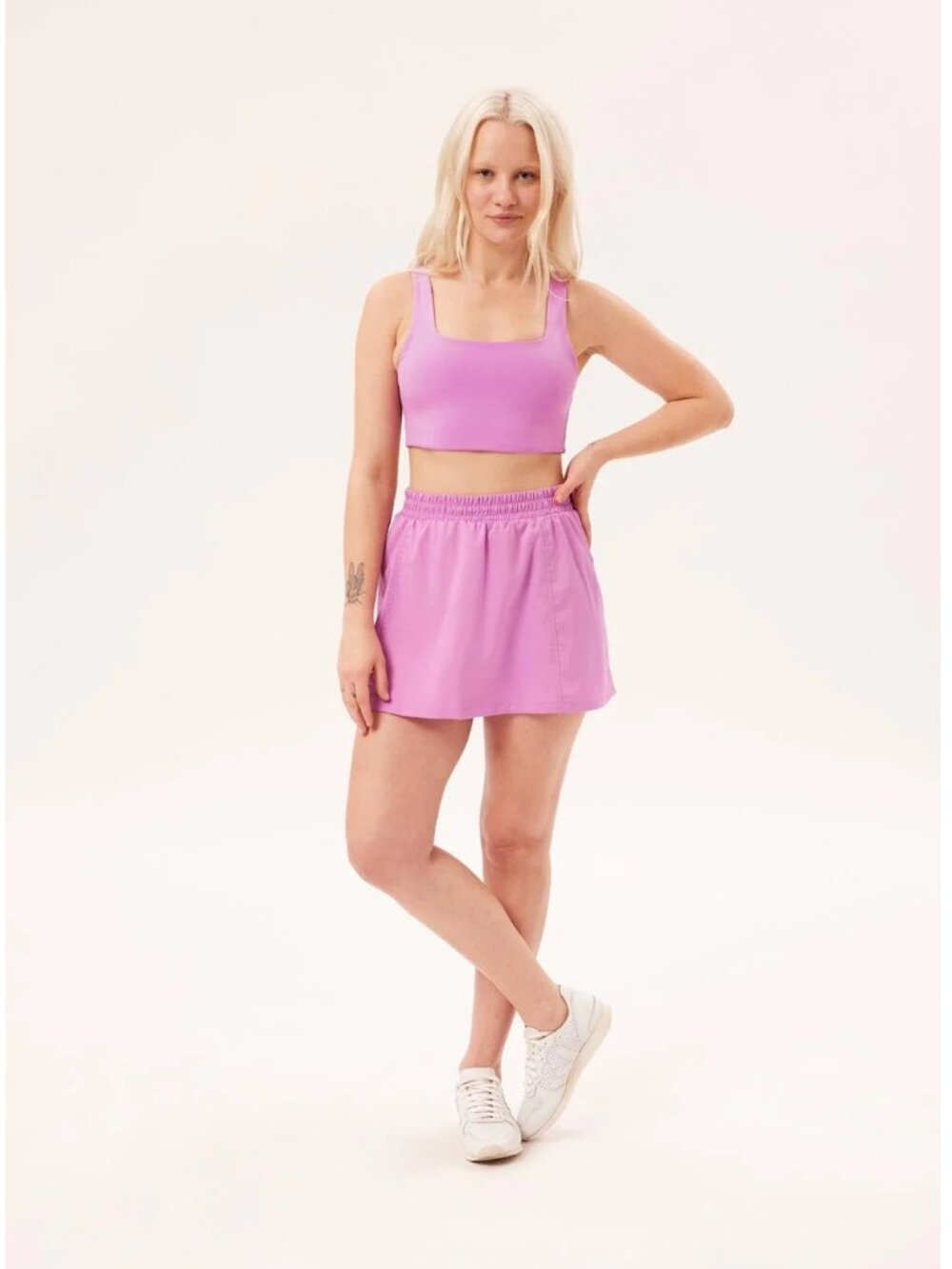 Girlfriend Collective Woven Ripstop Birdie Skort w/Pockets YELLOW